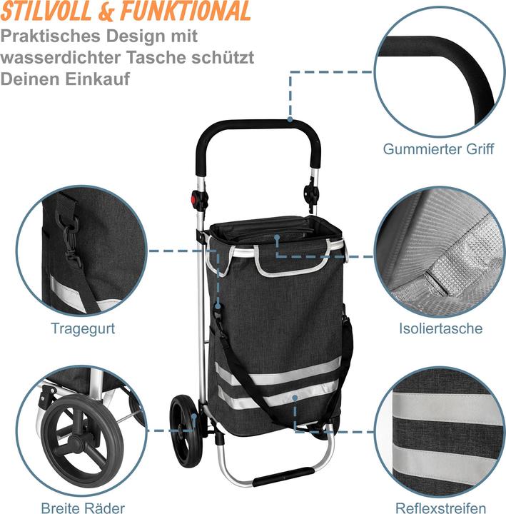 Produktbild Relaxdays Einkaufstrolley