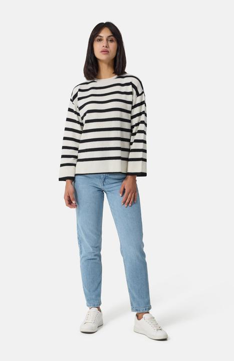 Immagine prodotto Cash-Mere Kaschmir Rundhals Pullover gestreift (L)