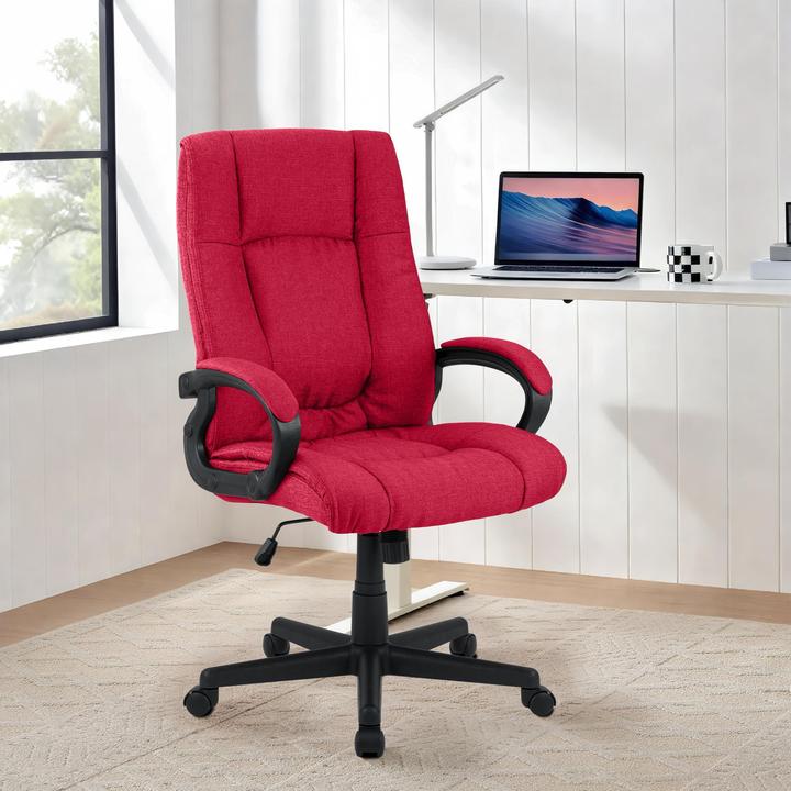 Actual product image CLP Office chair XL Sparta fabric, red (45 - 54 cm)