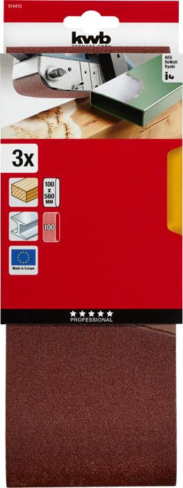 Image du produit kwb Bande abrasive 100X560 grain 100 (100)