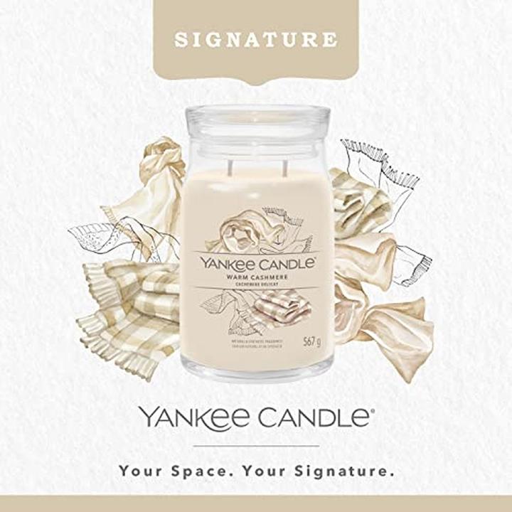 Image du produit Yankee Candle Bougie parfumée Warm Cashmere Signature Large Jar (567 g)