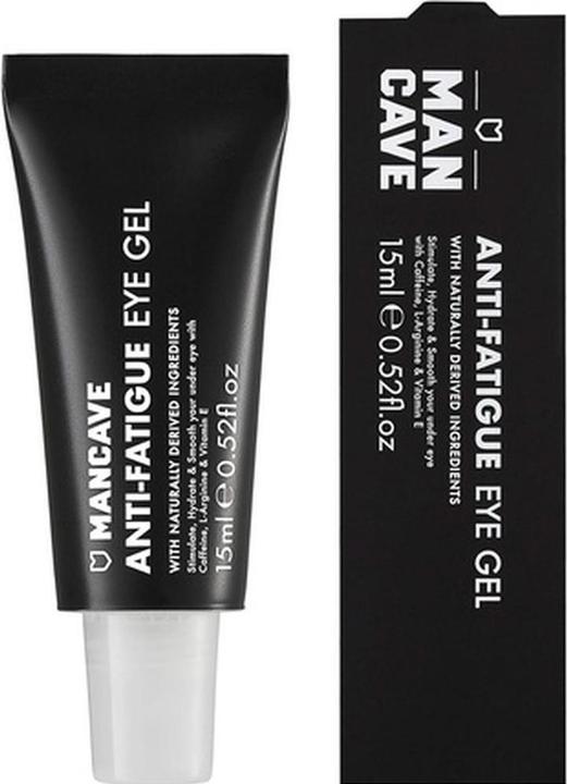 ManCave Koffein & Vitamin E Anti-Müdigkeit Augengel 15ml - Made in England (Augenpflege Gel, 15 ml, Tag)