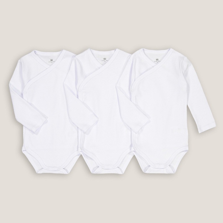 La Redoute Collections 3er-Pack Erstlings-Bodys (74)