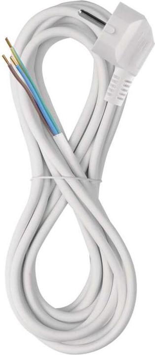 Produktbild Emos Netzkabel PVC 3x 1,0mm2, 5m, weiss (5 m)