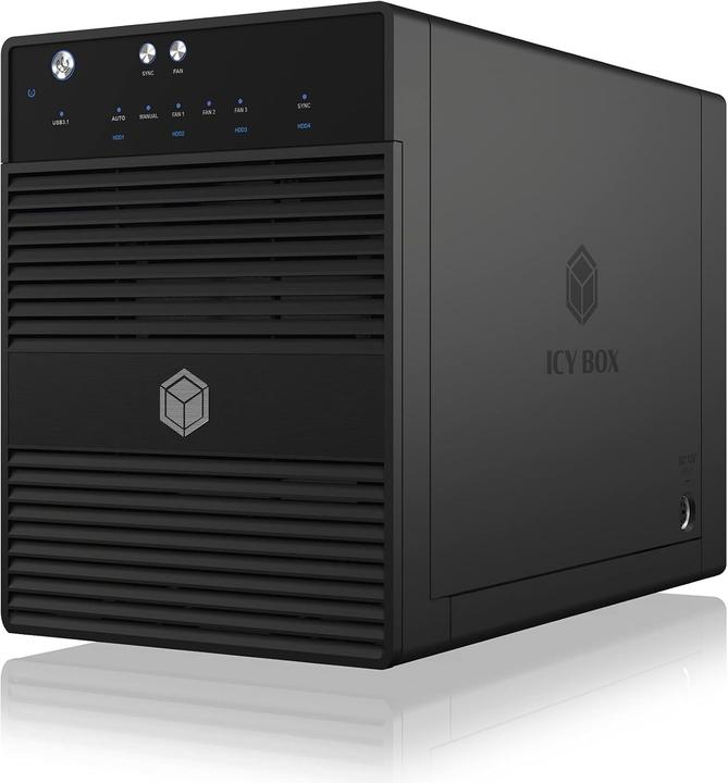 Icy Box Gehäuse für 4x HDD/SSD,IB-3740-C31 (2.5", 3.5")