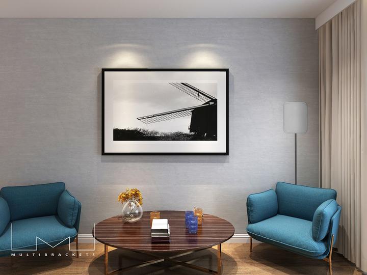 Actual product image Multibrackets Cable duct 12 x 1600 mm aluminum black (Duct, 160 cm)