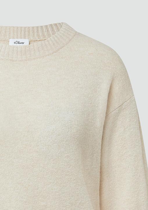Produktbild s.Oliver Strickpullover Weicher Strickpullover mit Ärmelaufschlag (38)