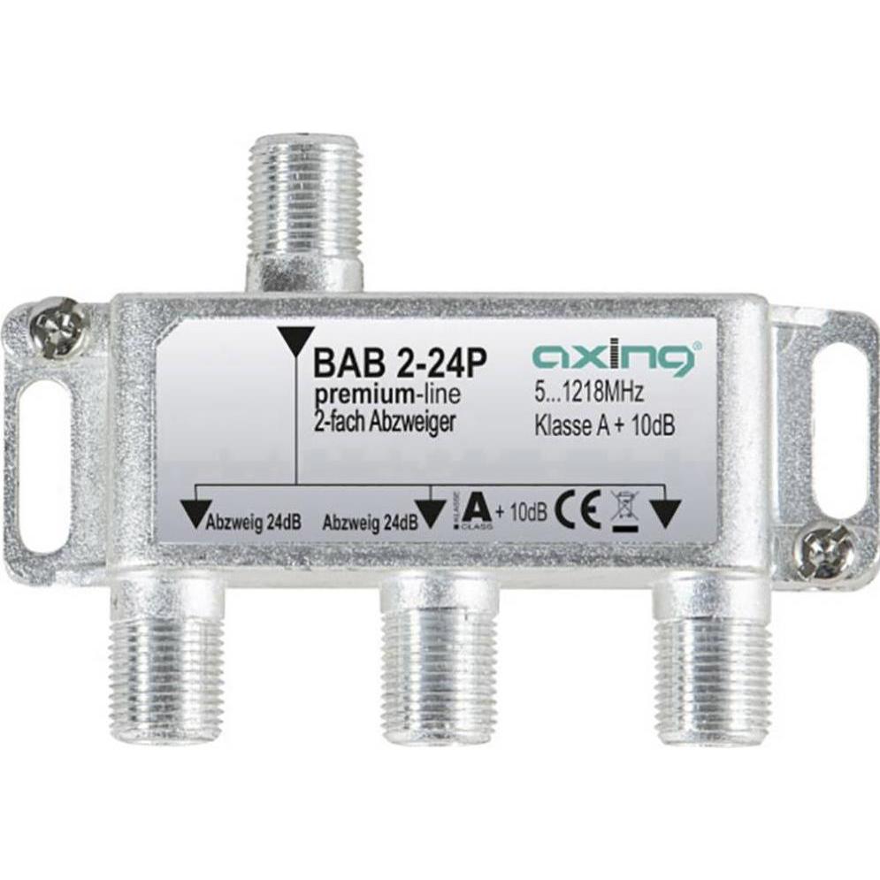 Axing Kabel-TV Abzweiger (24 dB, Verteiler und Abzweiger), Antennenkabel
