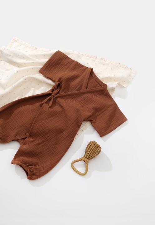 Actual product image BabyCosy Double Breasted short sleeved Romper (62)