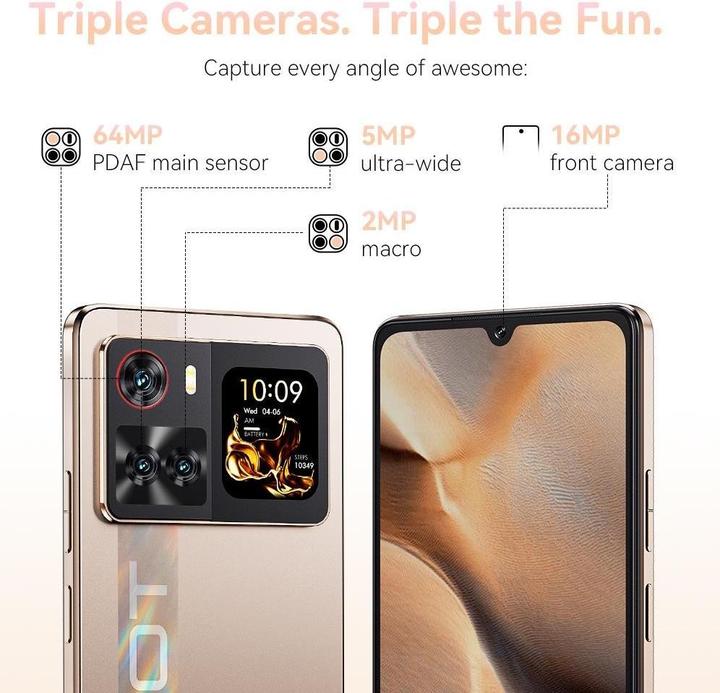 Produktbild Cubot X100 5G (256 GB, Gold, 6.88", 5G)