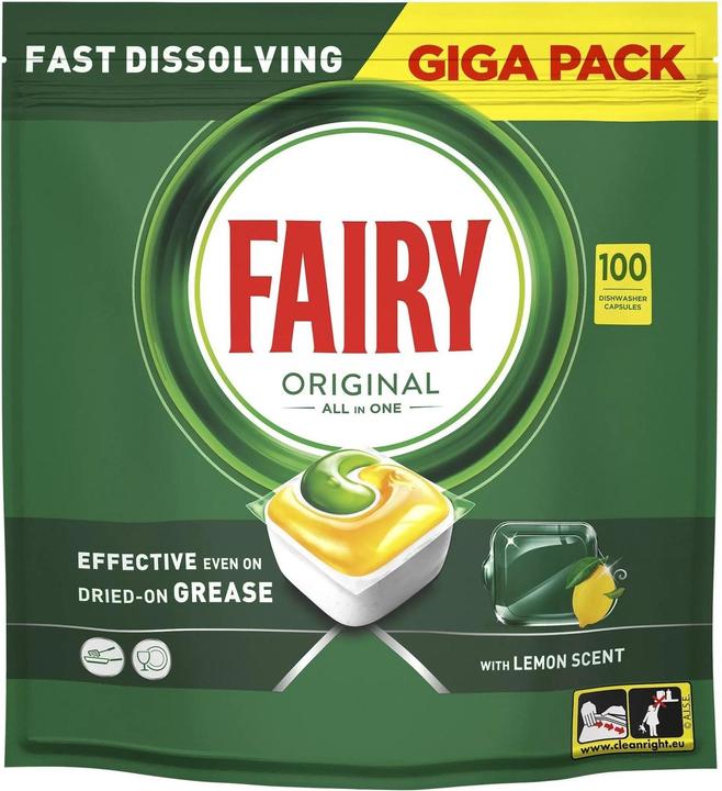 Actual product image Fairy Tabs All-in-One Original, 100 dishwasher tabs (Tabs)