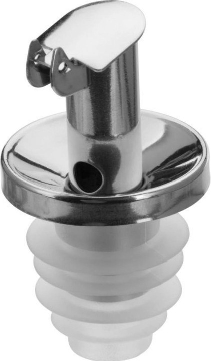 Actual product image Westmark Pourer "Inox Vinegar Special", silicone cork, short, metal c (1000 ml)