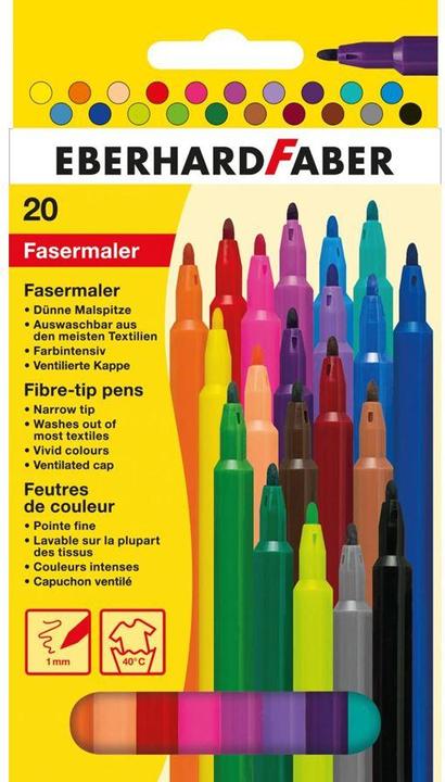 Produktbild EberhardFaber Fasermaler Dünn (20x)