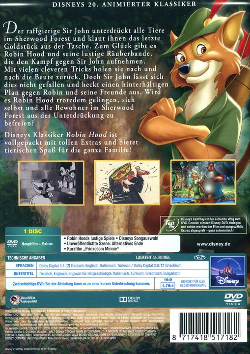 Actual product image Disney Interactive Studios Robin Hood (DVD, 1973, German)