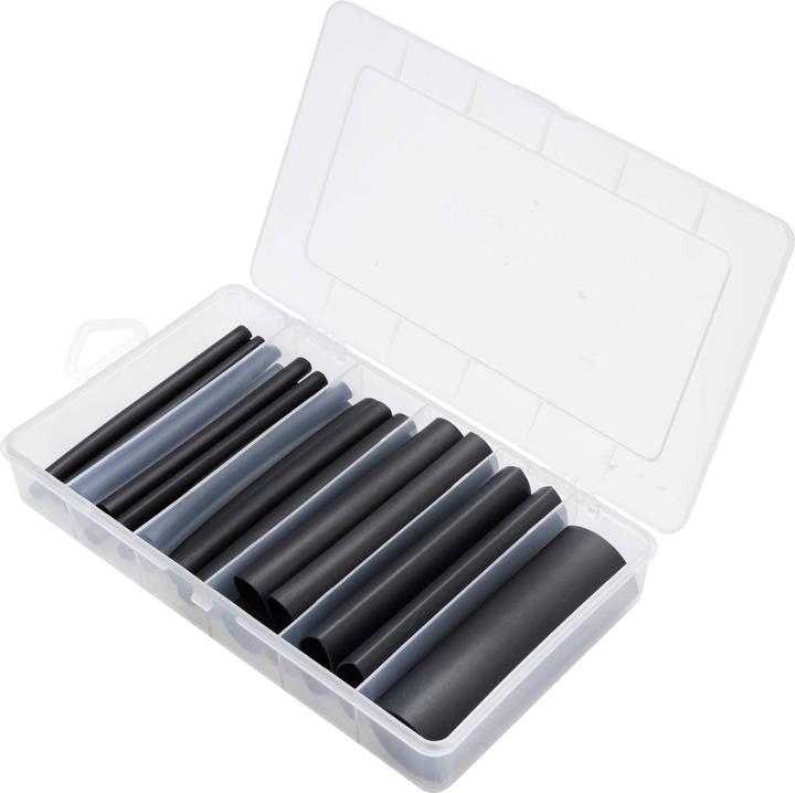 Produktbild Tru Components TC-13388840 Schrumpfschlauchsortiment Schwarz Schrumpfrate:3:1 (25 x)