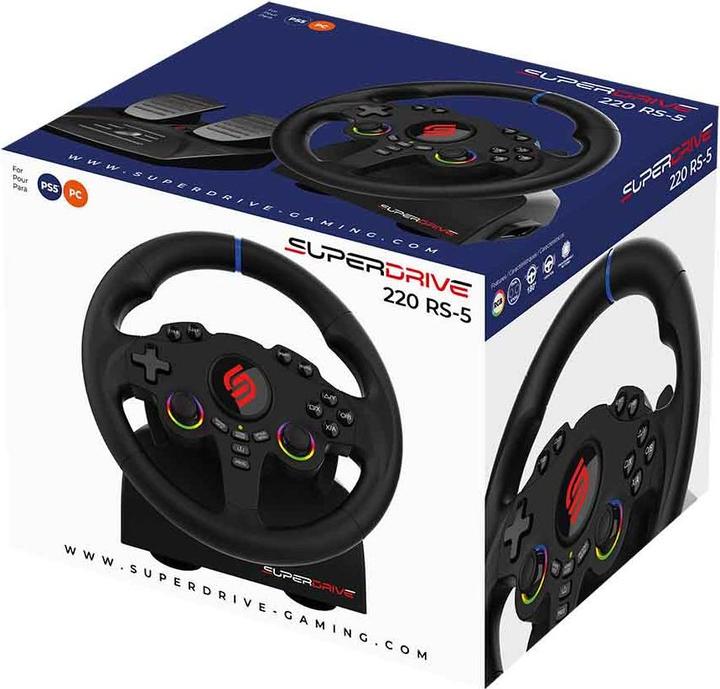 Actual product image Subsonic Superdrive 220 RS-5 (PC, PS4, PS5, Switch, Switch 2, Xbox One S, Xbox Series S, Xbox Series X)