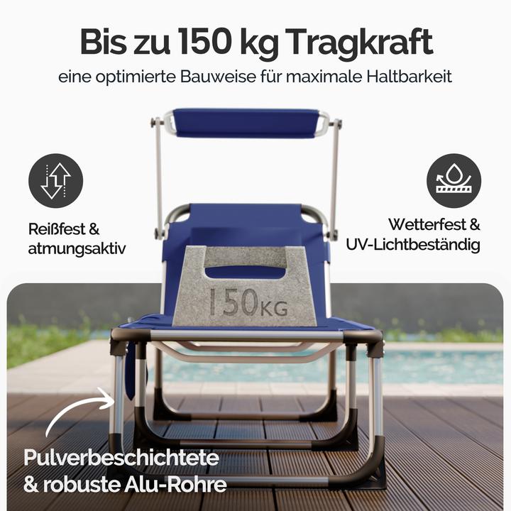 Produktbild Casaria Sonnenliege (210 cm)