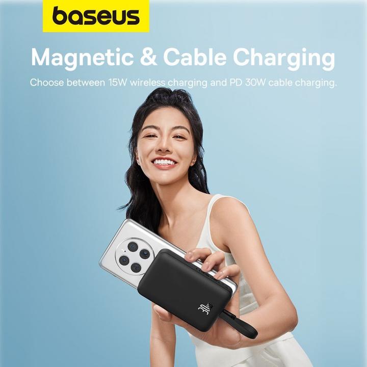 Immagine prodotto Baseus Powerbank Magnetic Mini 10000mAh 30W MagSafe (nero) (10000 mAh, 30 W, 37000 Wh)