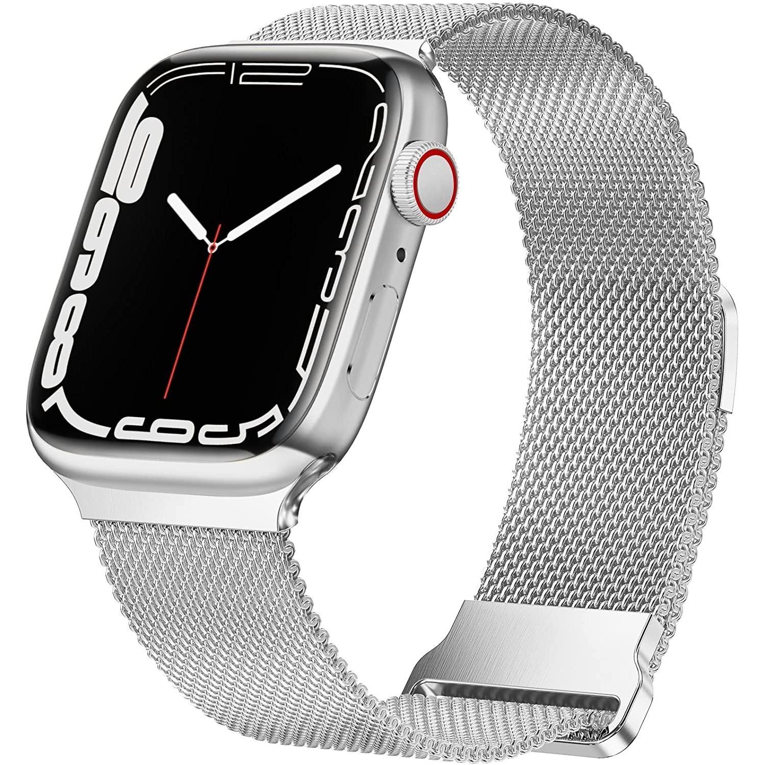 Strap-it Armband (Edelstahl, Apple Watch), Uhrenarmband, Silber