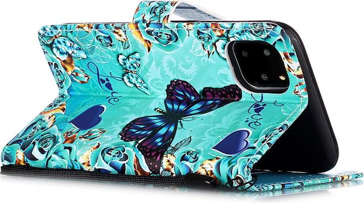 Actual product image Ueli Express iPhone 11 Pro Max Book Case Case with Card Holder Butterflies (Apple iPhone 11 Pro Max)