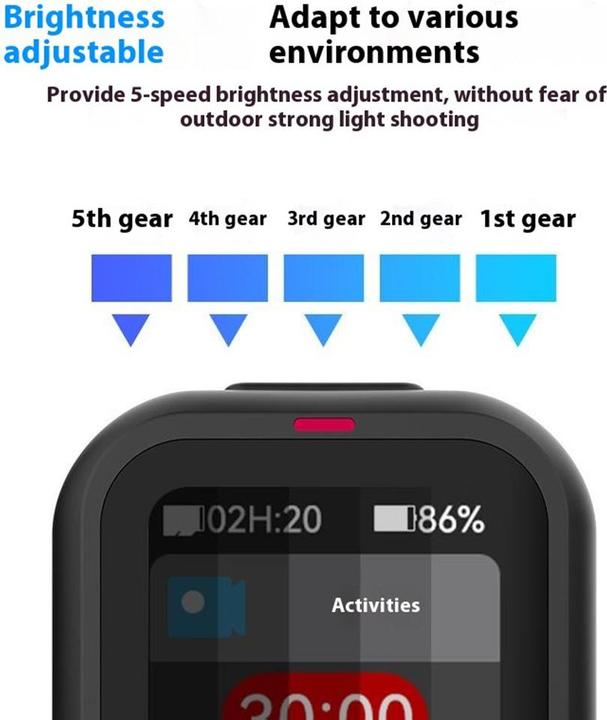 Productafbeelding Telesin Bluetooth Remote V2 For GoPro 12/11/10/9/8/Max (T-S5-RMT-01-TGP) (Held 10, Held 8, Held 9, Held 12, Held 11)