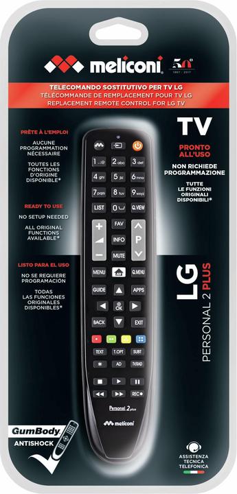 Actual product image Meliconi Gumbody Personal 2 Plus (Device-specific remote control, Miracast)