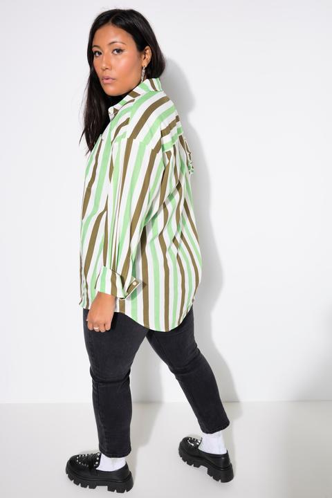 Produktbild Studio Untold Hemdbluse, oversized, Streifen, Langarm (60)