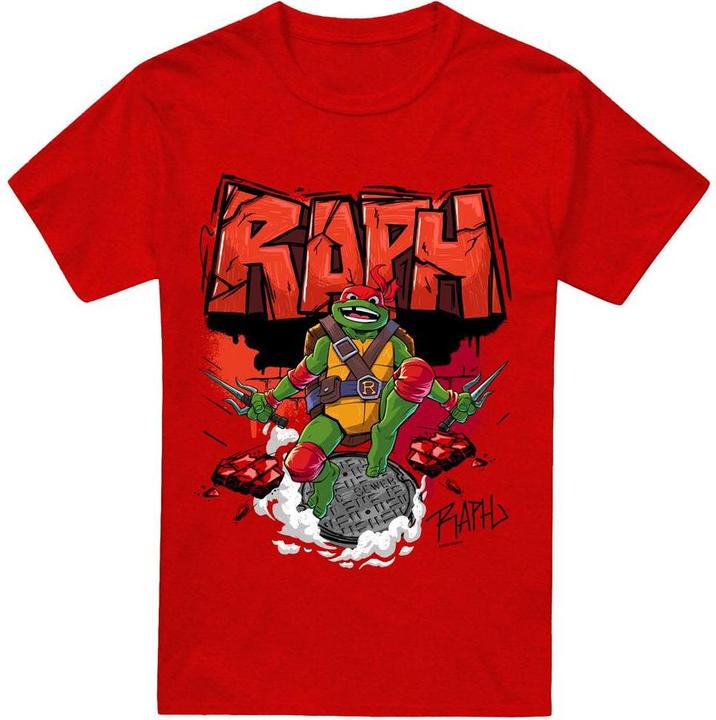 Actual product image Teenage Mutant NT Unisex Adult Raphael Sewer T-Shirt