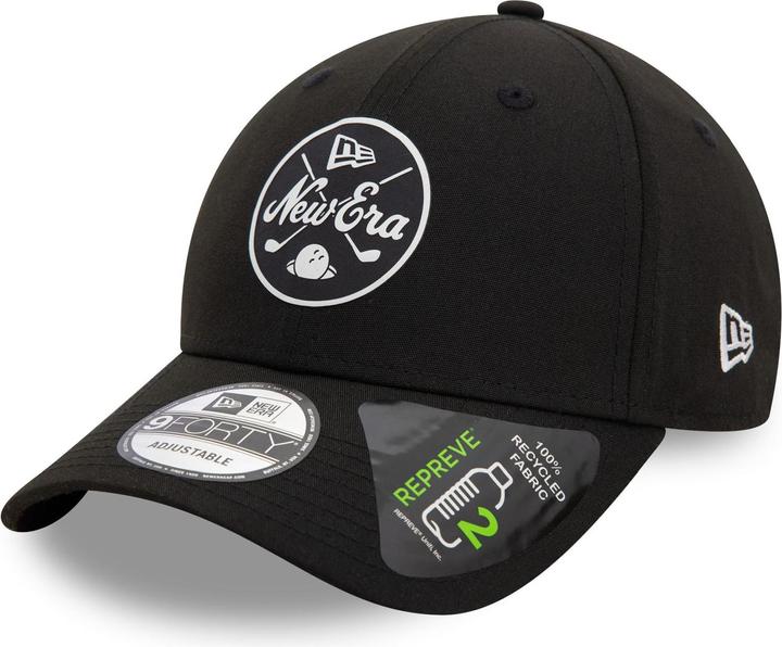 Actual product image New Era 9Forty Strapback Cap - Repreve Mono Schwarz