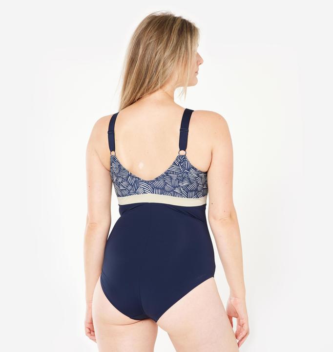 Actual product image Nabaiji Badeanzug Damen grosse Oberweite - Mia All Mini blau (54, 56)