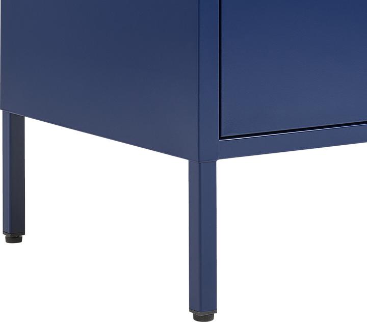 Immagine prodotto Beliani Credenza blu 2 ante URIA (100 x 40 x 65 cm)