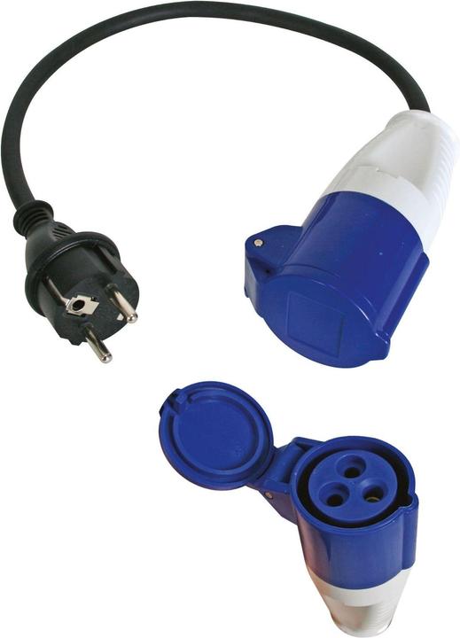 Produktbild Velleman Kabel - Schuko-Stecker Auf Cee-Kupplung (0.40 m, CEE)
