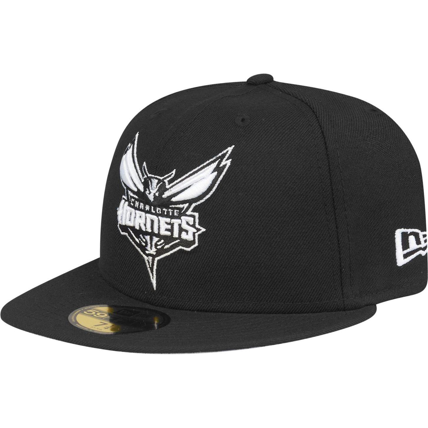 New Era, Herren, Cap, 59Fifty Fitted Cap - NBA Charlotte Hornets - 7 1/2, Schwarz, (7 1/2)