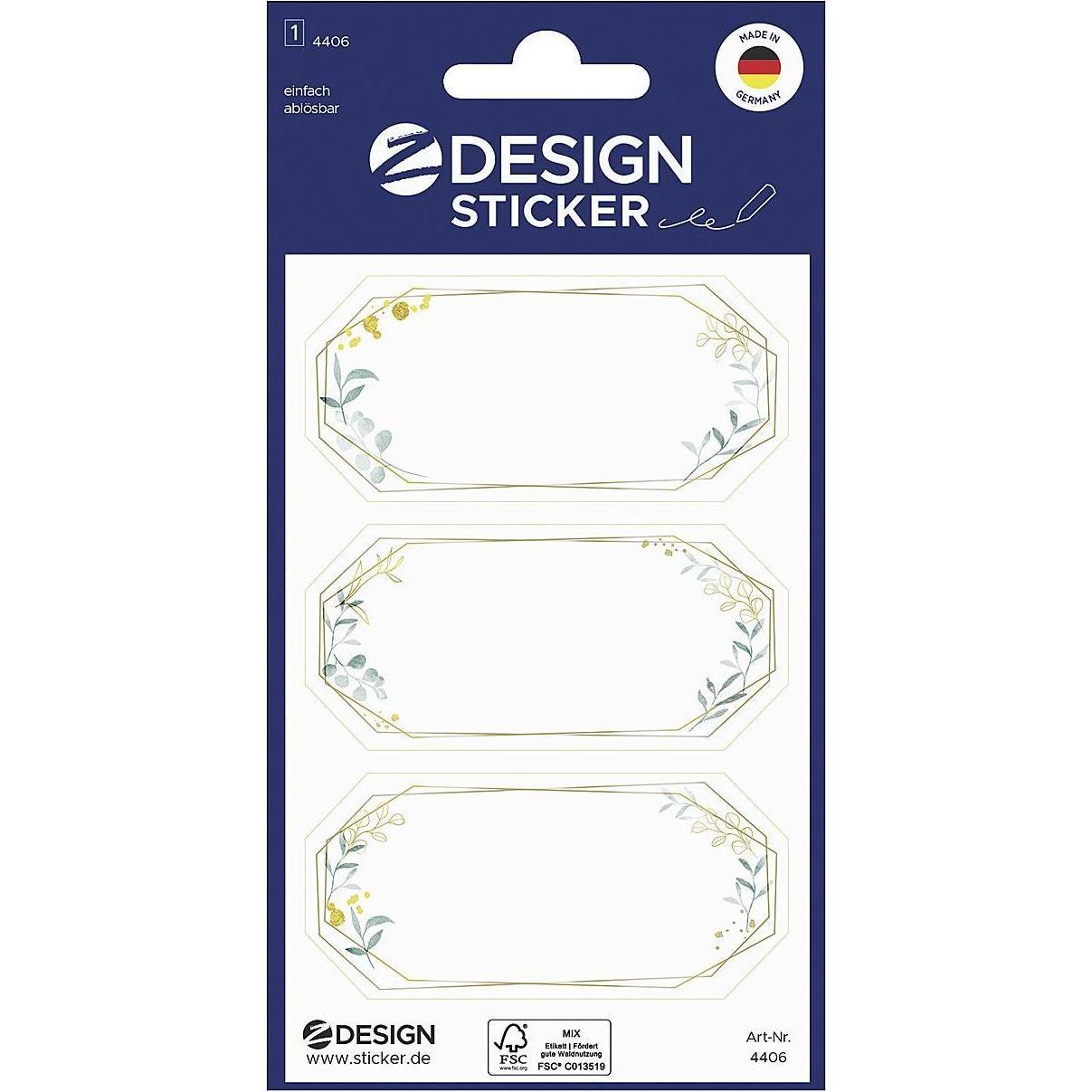Z-Design Sticker zum Beschriften (4406) Mindestbestellmenge: 10 Stück