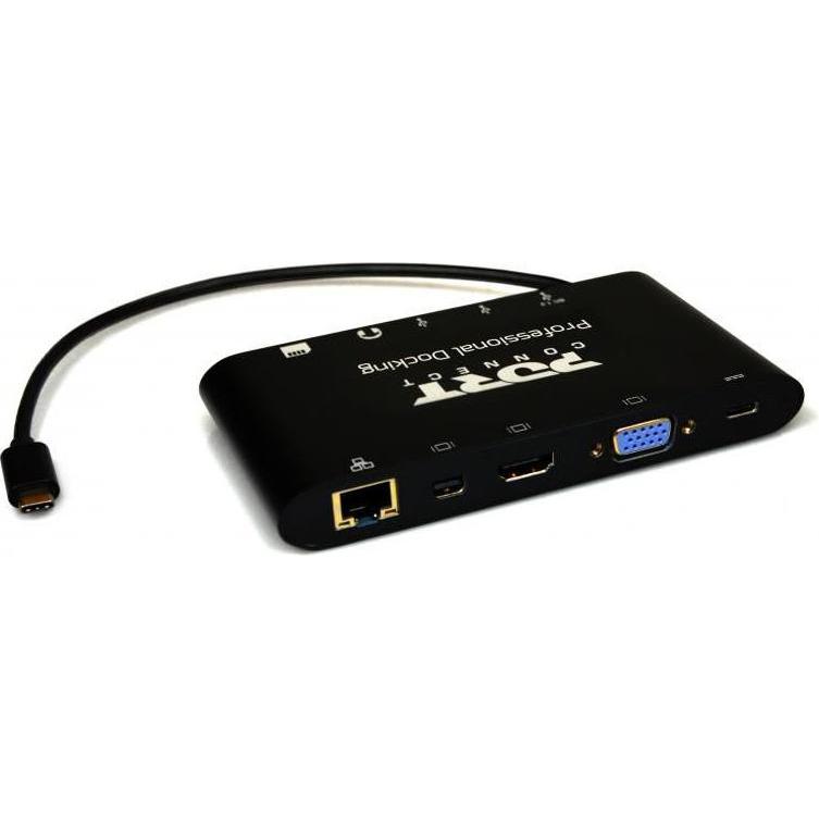 Port Designs Docking Station Travel (USB-C, 6 Ports), Dockingstation + USB Hub, Schwarz