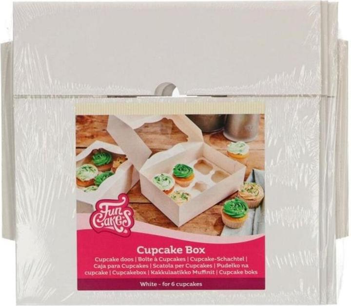 FunCakes Cupcake Box 24 x 16.5 x 7.5 cm, 3 Stück