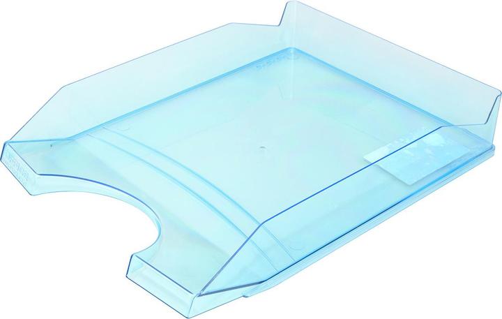 Office Products Schreibtisch-briefablage, polystyrol/pp, a4, transparent blau (A4)