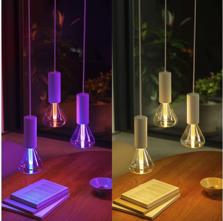 Actual product image Philips Hue White & Colour Ambiance Lightguide Triangle (E27, 6.80 W, 500 lm, 1 x, G)