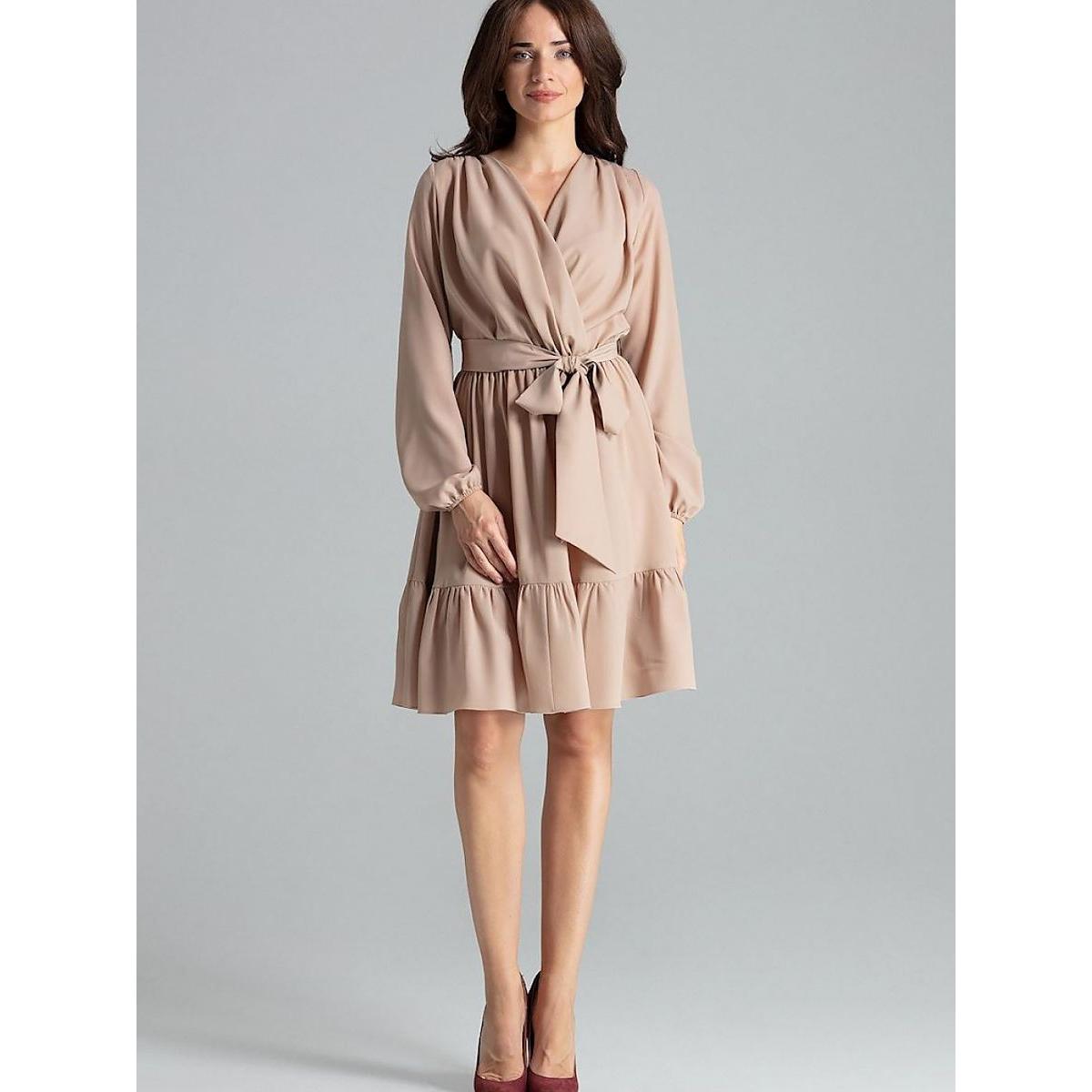 Lenitif, Damen, Kleider, Cocktailkleid, Beige, (S)