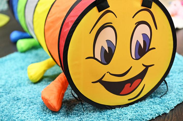 Actual product image Knorrtoys Play tunnel "Colourful" caterpillar