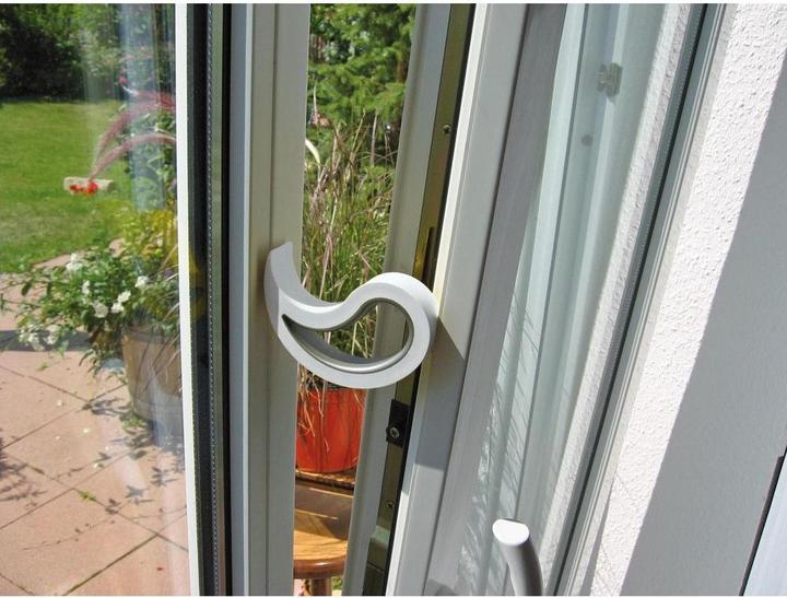 Actual product image Stoppy Door Lock 10 x 5.5 x 2 cm, White