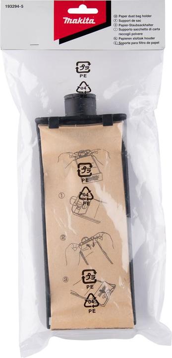 Immagine prodotto Makita Porta sacchetto per la polvere + 1x sacchetto di carta