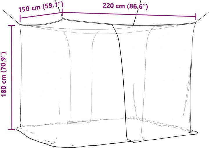 Produktbild vidaXL Moskito Netz (150 x 180 cm)