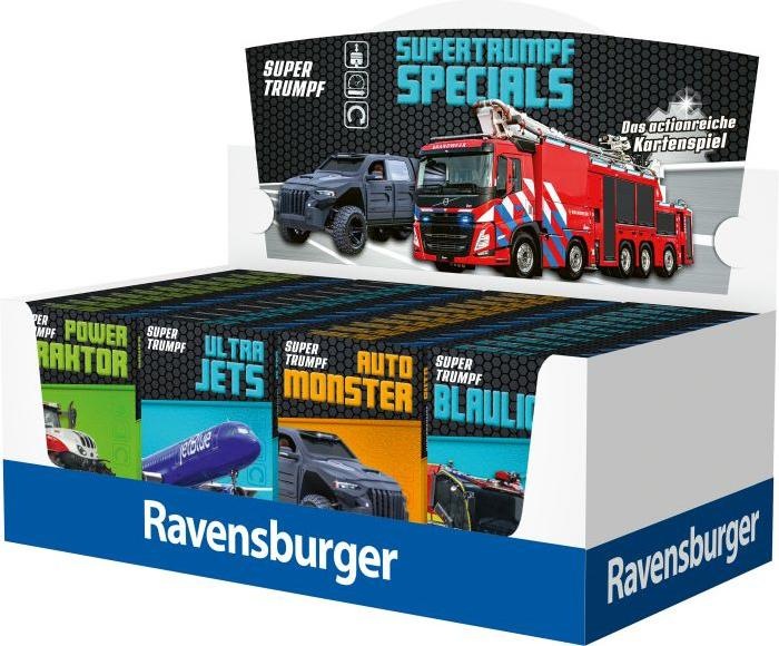 Actual product image Ravensburger Card game Supertrumpf Specials assorted.