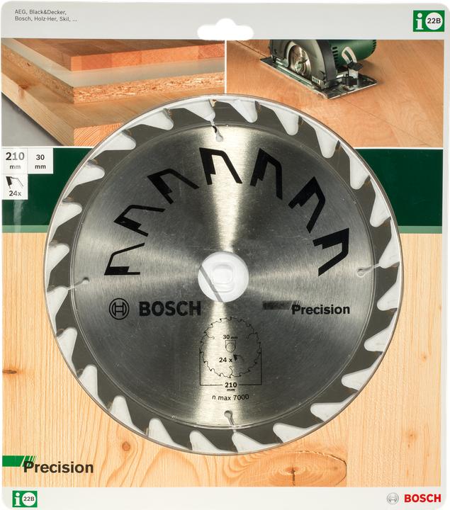 Actual product image Bosch Professional Zubehör Circular saw blade PRECISION D= 210 mm Bore= 30 mm Z= 24
