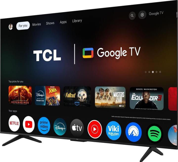 Actual product image TCL P7 65P7K, 165.1 cm (65"), 3840 x 2160 pixels, QLED, Smart TV, Wi-Fi, Metallic (65", QLED, 4K)