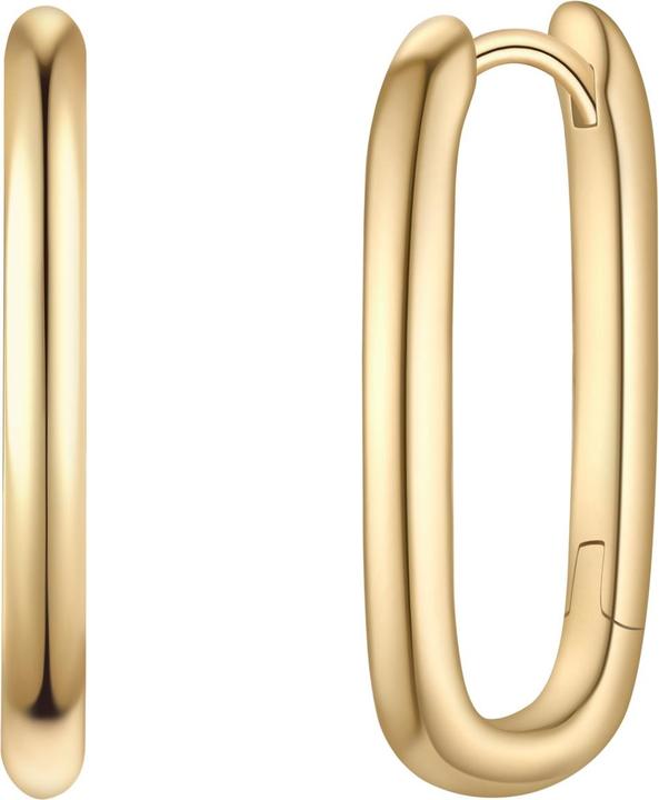 Actual product image Glanzstücke München Creolen Sterling Silber gelbgold - 38290 (Sterling silver 100%)