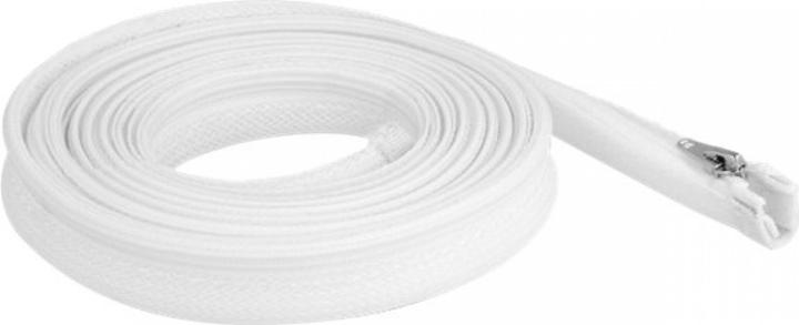 Delock Geflechtschlauch mit Reissverschluss hitzebeständig 3 m x 20 mm weiss (Kabelschlauch, 300 cm)
