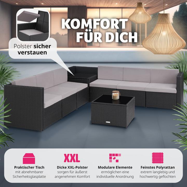 Produktbild tectake Rattan Lounge Verona