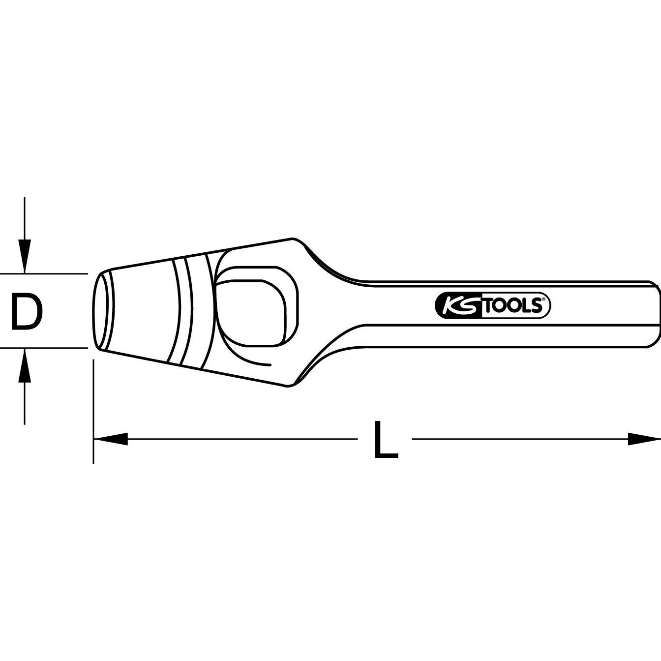 Thumbnail - KS Tools, Stanzwerkzeug, Henkel-Locheisen